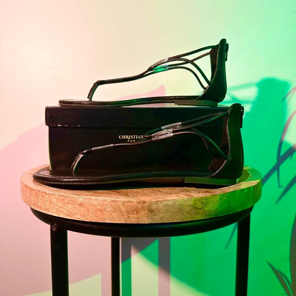 Christian Siriano Black Sandals